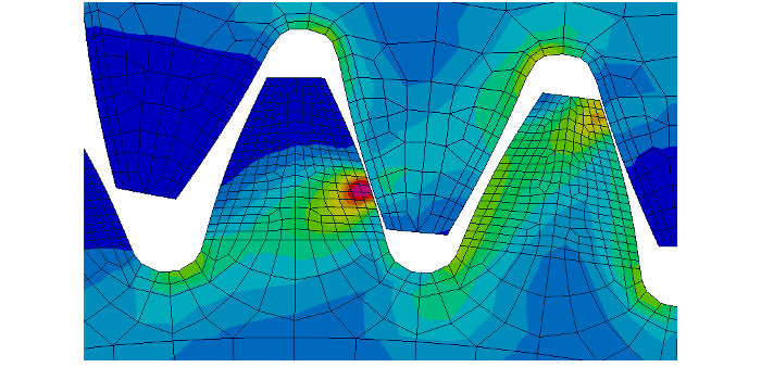 Dynamiczna symulacja współpracy kół zębatych
