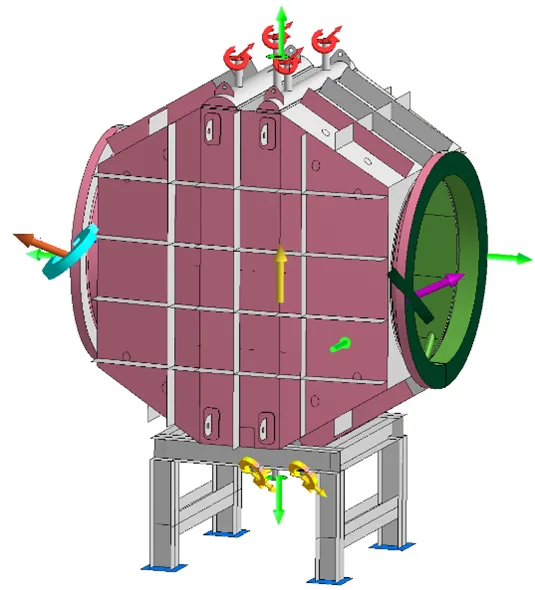 Model powłokowo-bryłowy konstrukcji