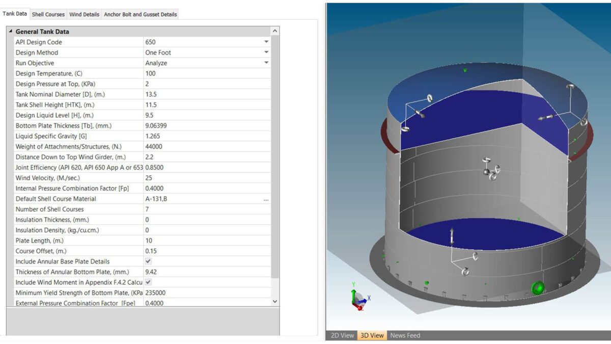 Projektowanie zbiornika w programie TANK